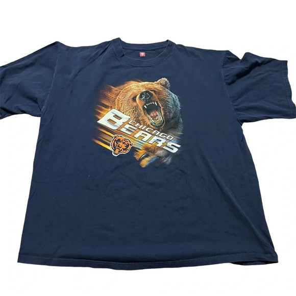 Vintage 90's Original Chicago Bears Navy Size 2XL Big Face Logo Classic NFL - Picture 1 of 7